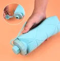 Water Bottle, Silicone Foldable Water Bottles For Travel, Easy-To-Carry Design And Compact Size, BPA Free.